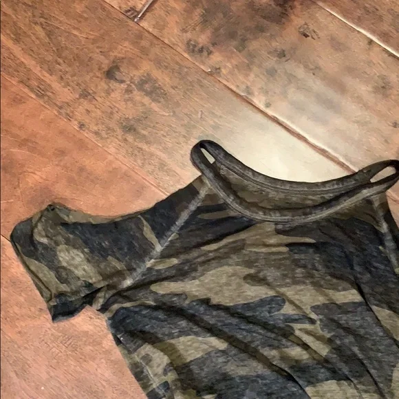 Lucky camo super soft cold shoulder tee! - Picture 3 of 5